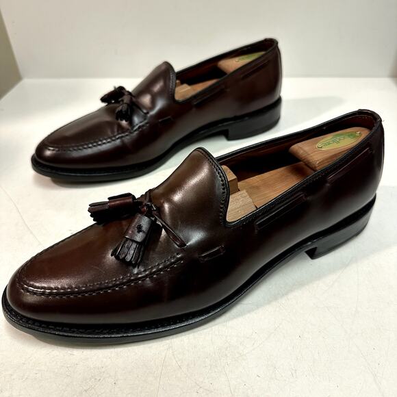FULLY RESOLED Allen Edmonds Grayson Tassel Loafer Color 8 Shell Cordovan 11 C main image 7